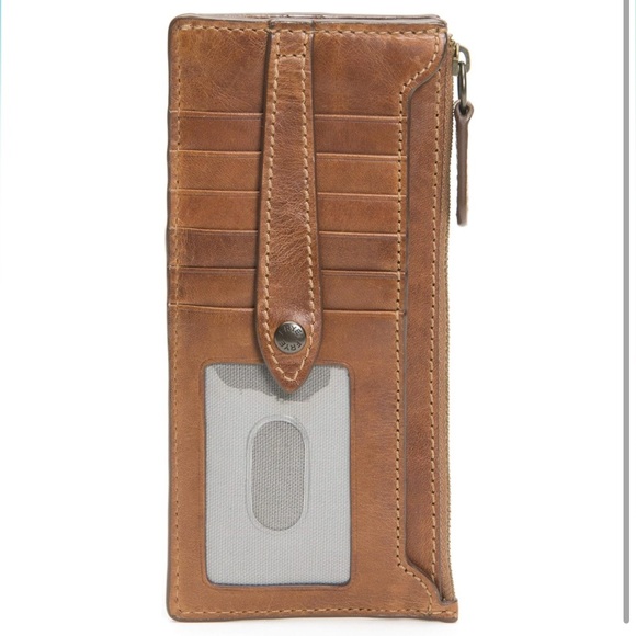 Frye Tan Leather Wallet Sleek Design - Picture 2 of 6